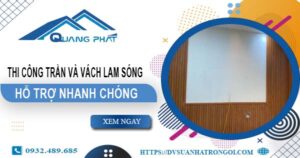 Bảng giá trần và vách lam sóng tại Tân Phú【Cập Nhật 2025】