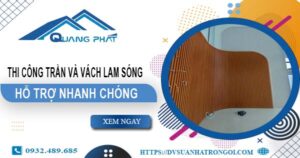 Bảng giá trần và vách lam sóng tại Tây Ninh【Cập nhật 2025】