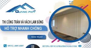 Bảng giá trần và vách lam sóng tại Thủ Đức【Cập Nhật 2025】