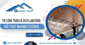 Bảng giá trần và vách lam sóng tại TpHCM -【Cập Nhật 2025】