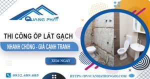 Bảng báo giá chi phí ốp lát gạch tại Quận 8 -【Cập nhật 2025】
