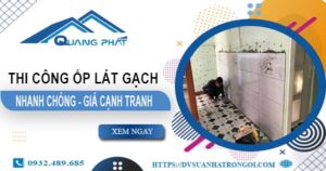 Bảng báo giá phí ốp lát gạch tại Thuận An -【Cập Nhật 2O25】