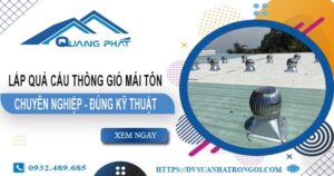 Báo giá quả cầu thông gió mái tôn tại Biên Hoà -【45O.OOO₫】