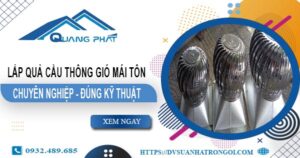 Báo giá quả cầu thông gió mái tôn tại Bình Chánh -【45O.OOO₫】