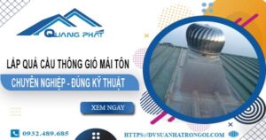Báo giá quả cầu thông gió mái tôn tại Quận 8 -【45O.OOO₫】