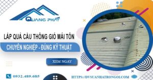 Báo giá quả cầu thông gió mái tôn tại TpHCM -【45O.OOO₫】