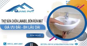 Thợ sửa chữa Lavabo, bồn rửa mặt tại Quận 3【Chỉ từ 199K】