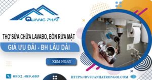 Thợ sửa chữa Lavabo, bồn rửa mặt tại Tân Bình【Chỉ từ 199K】