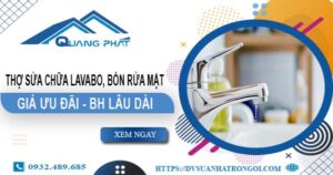 Thợ sửa chữa Lavabo, bồn rửa mặt tại Tân Phú【Chỉ từ 199K】