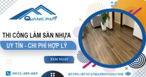 Chi phí thi công làm sàn nhựa tại Bình Thạnh -【Chỉ Từ 165K/m²】