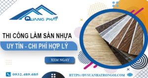 Chi phí thi công làm sàn nhựa tại Khánh Hòa -【Chỉ Từ 165K/m²】