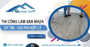 Chi phí thi công làm sàn nhựa tại Nha Trang -【Chỉ Từ 165K/m²】