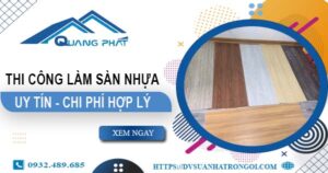 Chi phí thi công làm sàn nhựa tại Phú Nhuận -【Chỉ Từ 165K/m²】