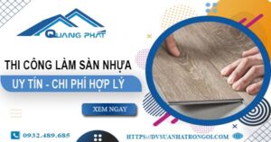 Chi phí thi công làm sàn nhựa tại Thủ Đức -【Chỉ Từ 165K/m²】